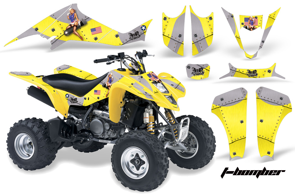 Suzuki LTZ400 03-08 Graphics Kit TBomber Yellow